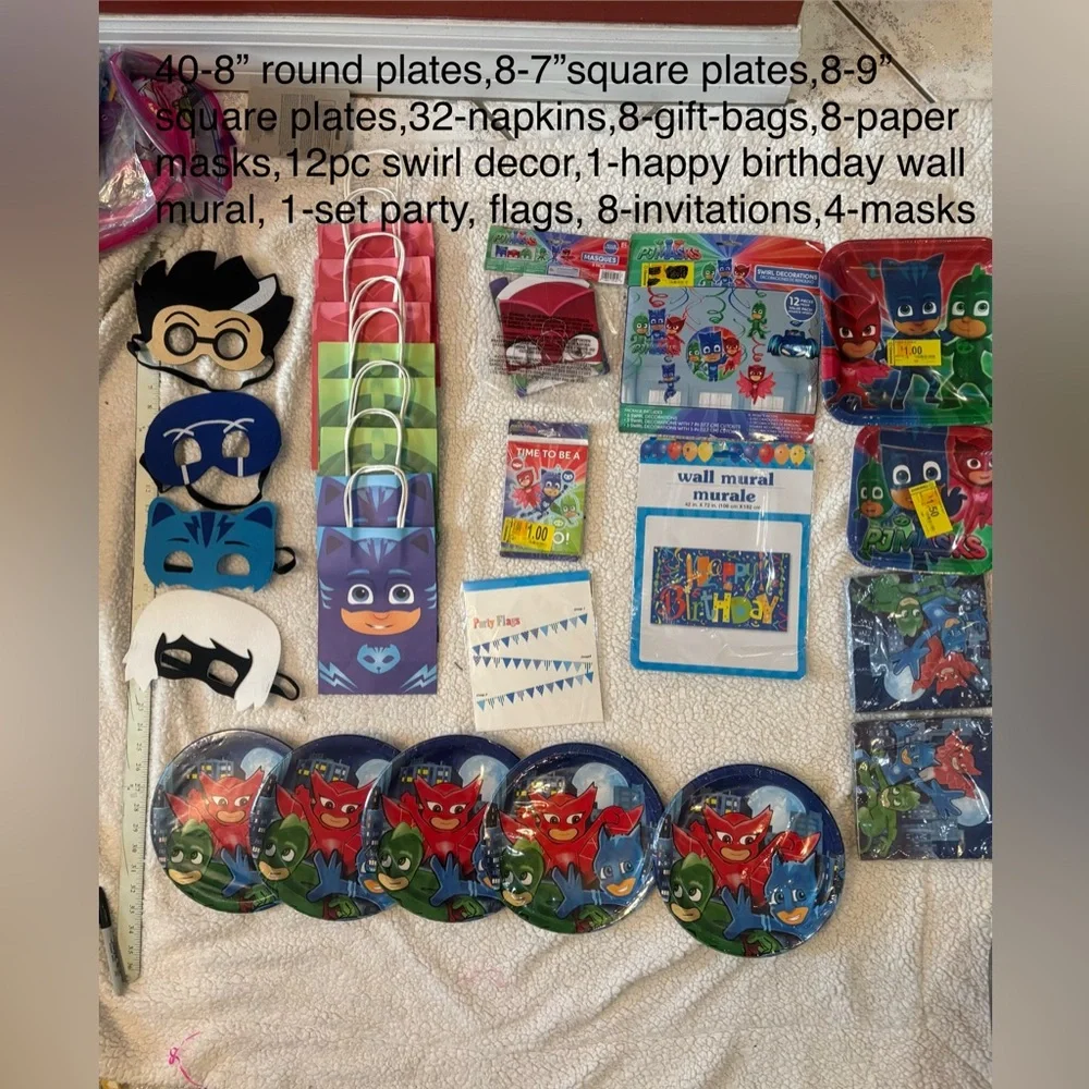 PJ Masks Kids Party Supplies Set